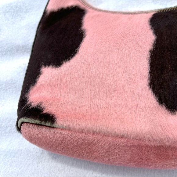 Pink cow print pony hair bag - Picture 5 of 8